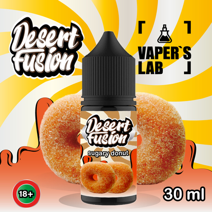 Фото сольова жижа top dessert fusion salt sugary donut 30 ml