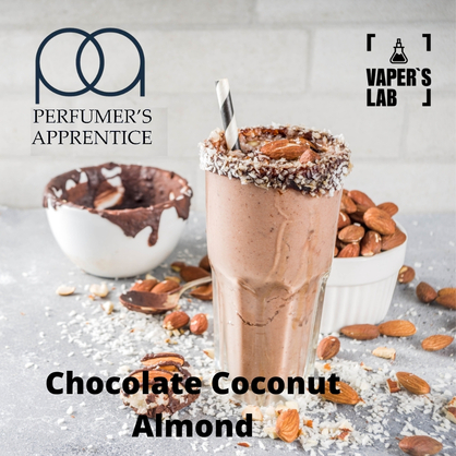 Фото, Видео, Премиум ароматизатор для электронных сигарет TPA "Chocolate Coconut Almond" (Шоколад кокос и миндаль) 