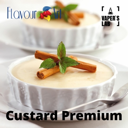 Фото на Аромку для вейпа FlavourArt Custard Premium Ванильный крем