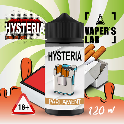 Фото заправка на вейп hysteria parlament 100 ml