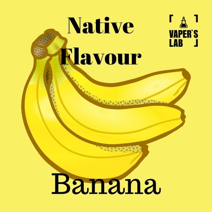 Фото, Видео на Жидкости для вейпа Native Flavour Banana 100 ml