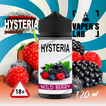 Фото купить жижу для вейпа hysteria wild berry 100 ml