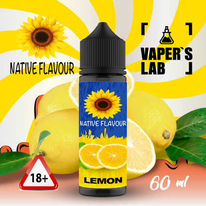 Фото рідина для підсистем native flavour lemon 60 ml