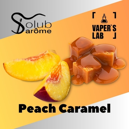 Фото, Видео, Компоненты для самозамеса Solub Arome "Peach Caramel" (Персик с карамелью) 