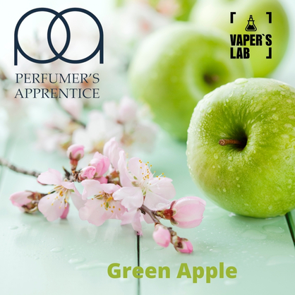 Фото, Відеоогляди на Натуральні ароматизатори для вейпів TPA "Green Apple" (Зелене яблуко) 