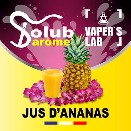 Фото, Видео, Ароматизатор для самозамеса Solub Arome "Jus d\'ananas" (Ананасовый сок) 