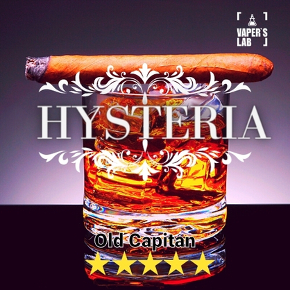 Фото рідина для електронних сигарет hysteria old captain 30 ml