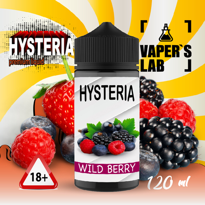 Фото купить жижу для вейпа hysteria wild berry 100 ml