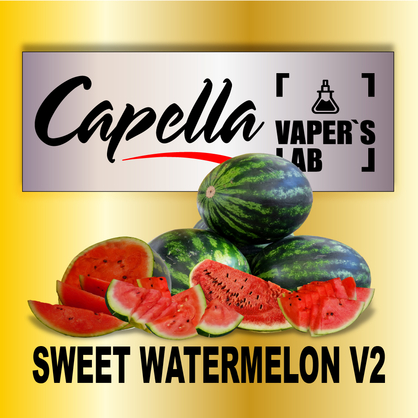 Фото на Ароматизатори Capella Sweet Watermelon v2 Солодкий Кавун v2