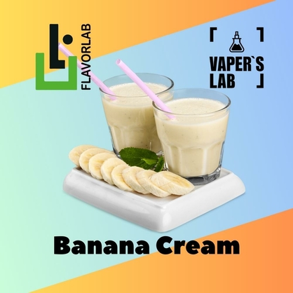 Фото на Ароматизатор для вейпа Flavor Lab Banana Cream 10 мл