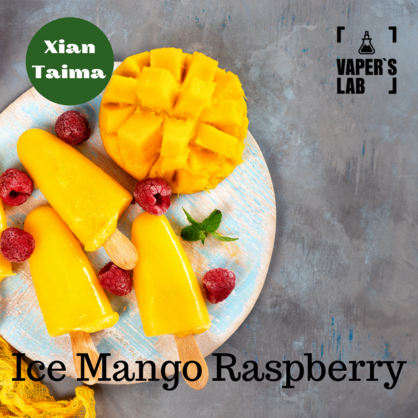 Фото, Відеоогляди на Ароматизатори для вейпа Xi'an Taima "Ice Mango Raspberry" (Холодний манго та малина) 