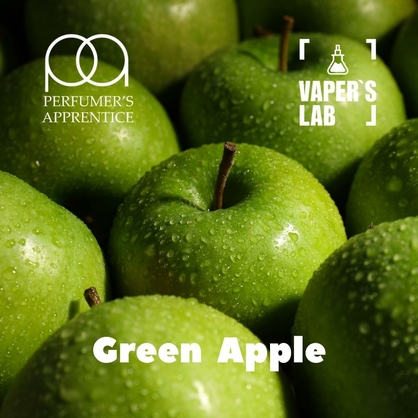 Фото, Відеоогляди на Натуральні ароматизатори для вейпів TPA "Green Apple" (Зелене яблуко) 