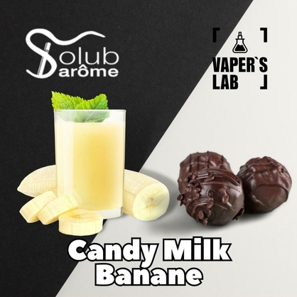 Фото, Видео, Аромки для вейпов Solub Arome "Candy milk banane" (Молочная конфета с бананом) 