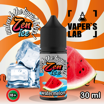 Фото сольова жижа top zen salt ice watermelon 30ml