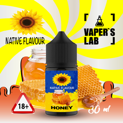 Фото сольова жижа top native flavour salt honey 30 ml