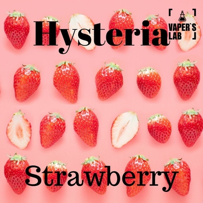 Фото жидкость для вейпа без никотина hysteria strawberry 100 ml