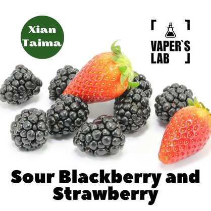 Фото, Видео, Ароматизатор для вейпа Xi'an Taima "Sour Blackberry and Strawberry" (Кислая ежевика и клубника) 