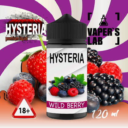 Фото купить жижу для вейпа hysteria wild berry 100 ml