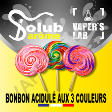 Ароматизаторы Solub Arome Bonbon acidulé aux 3 couleurs Конфеты-леденцы