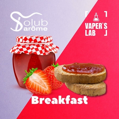 Фото, Видео, Ароматизатор для вейпа Solub Arome "Breakfast" (Крутон с джемом) 