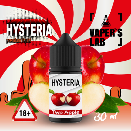 Фото, Видео на солевую жидкость для пода Hysteria Salt "Two Apple" 30 ml