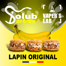 Преміум ароматизатори для електронних сигарет Solub Arome "Lapin original" (Печиво вершки банан)