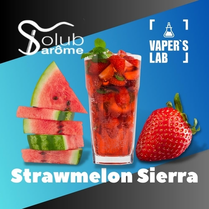 Фото, Видео, Премиум ароматизатор для электронных сигарет Solub Arome "Strawmelon Sierra" (Коктейль с арбузом и клубникой) 