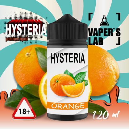 Фото заправка для вейпа без никотина hysteria orange 100 ml