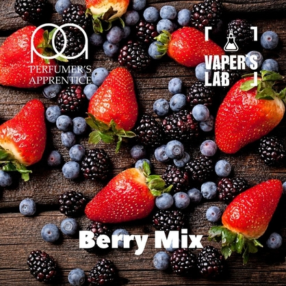 Фото, Відеоогляди на Натуральні ароматизатори для вейпа TPA "Berry mix" (Ягідний мікс) 