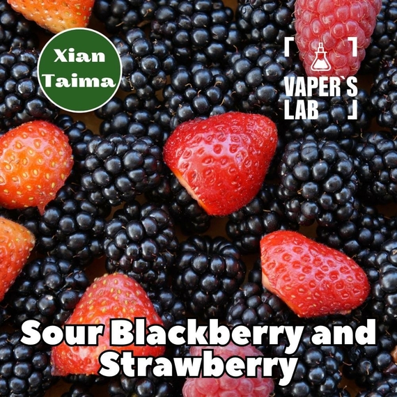 Отзывы на Ароматизаторы для жидкостей Xi'an Taima "Sour Blackberry and Strawberry" (Кислая ежевика и клубника) 