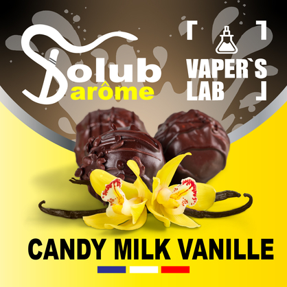 Фото, Видео, Аромки для вейпов Solub Arome "Candy milk vanille" (Молочная конфета с ванилью) 