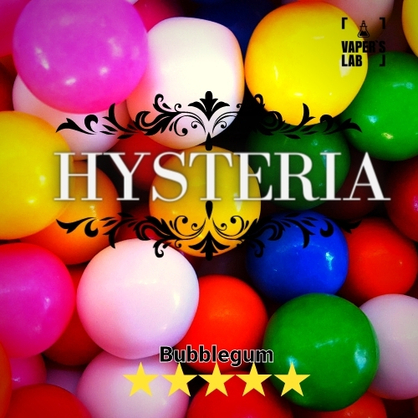 Фото рідина для вейпа без нікотину hysteria bubblegum 30 ml