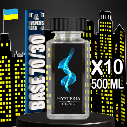Фото, Видео Готовая база Hysteria Наборы базы для электронных сигарет 500 мл 10 шт