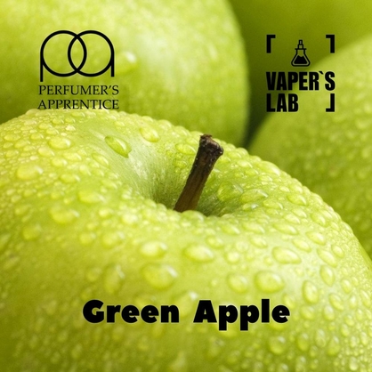 Фото, Відеоогляди на Натуральні ароматизатори для вейпів TPA "Green Apple" (Зелене яблуко) 