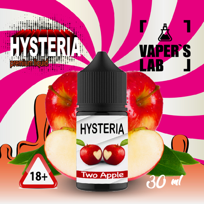 Фото, Видео на солевую жидкость для пода Hysteria Salt "Two Apple" 30 ml