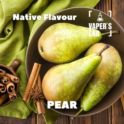 Фото, Відеоогляди на Натуральні ароматизатори для вейпів Native Flavour "Pear" 30мл 