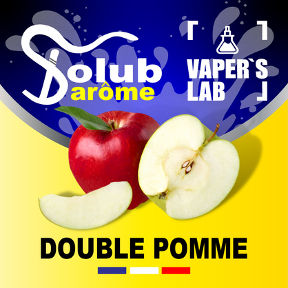 Фото, Видео, Ароматизаторы для жидкости вейпов Solub Arome "Double pomme" (Красное и зеленое яблоко) 