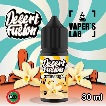 Фото жидкость для пода dessert fusion salt vanilla delight 30 ml