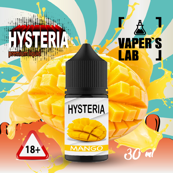 Відгуки Рідини для pod в наявності Hysteria Salt "Mango" 30 ml 