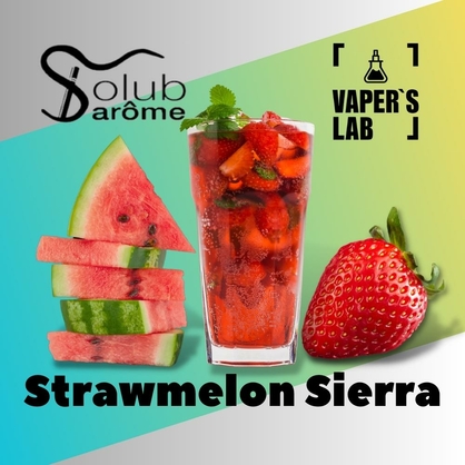 Фото, Видео, Премиум ароматизатор для электронных сигарет Solub Arome "Strawmelon Sierra" (Коктейль с арбузом и клубникой) 