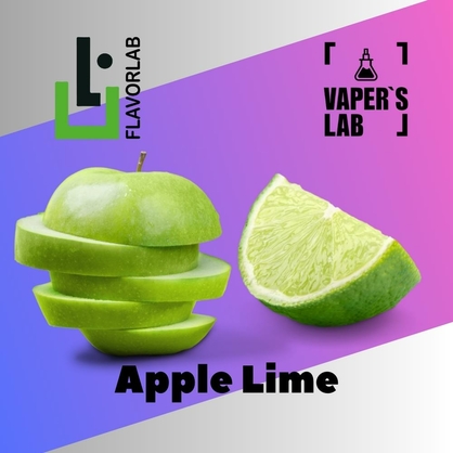 Фото на Ароматизатор для вейпа Flavor Lab Apple Lime 10 мл