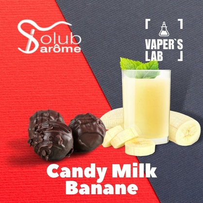 Фото, Видео, Аромки для вейпов Solub Arome "Candy milk banane" (Молочная конфета с бананом) 