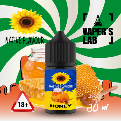 Фото сольова жижа top native flavour salt honey 30 ml