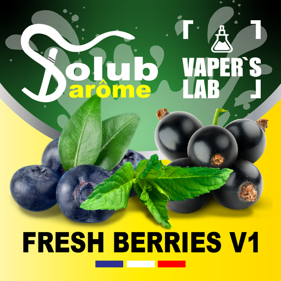 Відгуки на Ароматизатори для вейпа Solub Arome "Fresh Berries v1" (Чорниця смородина м'ята ментол) 