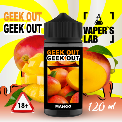 Фото купити заправку для електронної сигарети geek out - манго 120 мл