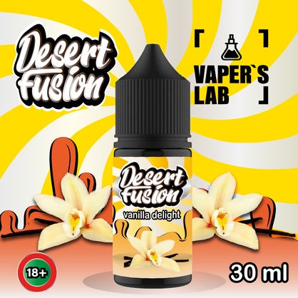 Фото жидкость для пода dessert fusion salt vanilla delight 30 ml