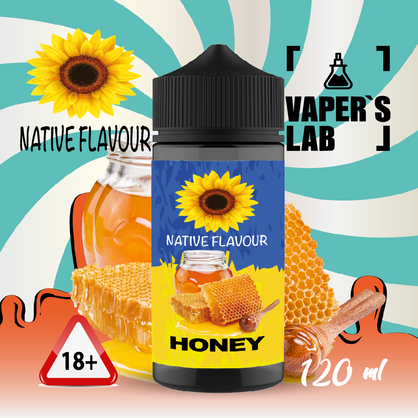 Фото купити рідину native flavour honey 120 ml