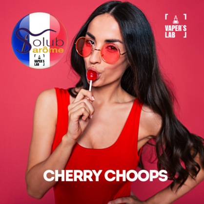 Фото, Видео, Ароматизаторы для вейпа купить украина Solub Arome "Cherry choops" (Вишневая кола в чупа-чупсе) 