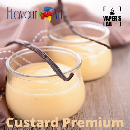 Фото на Аромку для вейпа FlavourArt Custard Premium Ванильный крем