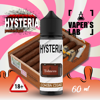 Фото жижа для вейпа hysteria cohiba cigar 30 ml